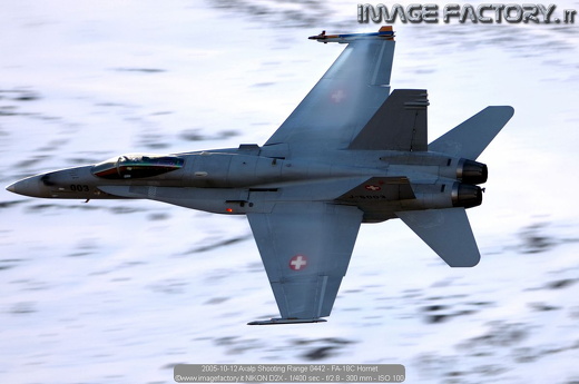 2005-10-12 Axalp Shooting Range 0442 - FA-18C Hornet